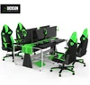 Dickson Modern Internet design office Desk table and racing office chair in Row