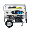 5KVA air cooled single cylinder gasoline electric generator with 10inch bigger wheel and handles
