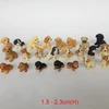 Mini Polyresin Puppy Dog Figurines for Kids - High Detailed Hand Painted Realistic Small Dog Figurines