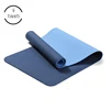 Custom washable no slip eco friendly black eco friendly anti slip natural rubber tpe yoga mat