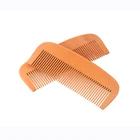 QS brand Custom quality design OEM logo handmade wooden lice beard comb