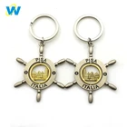 Italian souvenir metal helmet key chain, spinner keychain