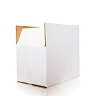 Wholesale white wax coated waterproof corrugated cardboard laptop hat boxes
