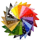 Promotion Fabric Custom Print Square 100%Cotton Head Bandana