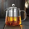 550ml 750ml 950ml 1500ml Glass Teapot with Removable Stainless Steel Infuser and Steeper Filter Tea Maker