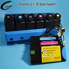 UV Bulk Ink Supply System 4 tanks & 4 cartridges for Roland LEF 20 Inkjet