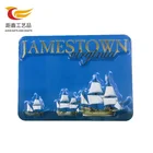 Wholesale custom logo magnetic sticker metal aluminum fridge magnet