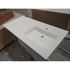 Pure Acrylic Solid Surface Vanity Top,Solid Surface Acrylic Table Top,Bathroom Table Top With Basin