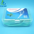 FDA registered manufacturer dental floss pick with mint flavor
