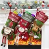 2019 Gift Bag Noel Reindeer Santa Claus Snowman Socks Natal Xmas Tree Candy Ornament Gifts Decorations Christmas Stocking