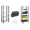 Multi-layers plastic supermarket rack grocery store shelf with custom colors