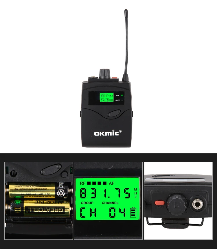 Low Price Cordless In Ear Monitor System Multichannel Wireless Inear