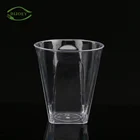 Competitive price 2oz custom takeaway manufacturers printing water beer clear tumbler plastic disposable cup