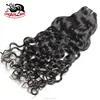 Superlove Cuticle Aligned Machine Double Drawn Weft 10A water wave weave hairstyles bundles Malaysian remy water curl weave