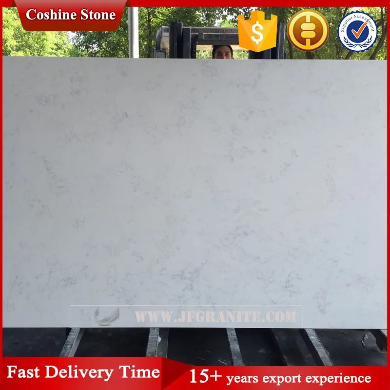 Jianfa Prefab crystal yellow quartz stone vanity top