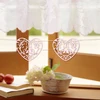 Newest heart shaped design paper christmas ornaments love bird design hanging ornaments for party wedding decoration