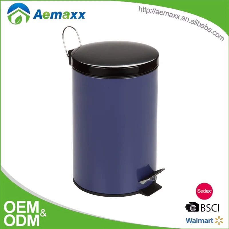 House Hold Kitchen Supply Colored Garbage Pedal Waste Bin