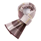 2019 fashion design stripe twill dotted pattern cashmere wool shawl