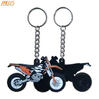 Motorcycle Model Cool Rubber Keyring Motorbike Racing Car Keychain 3D PVC