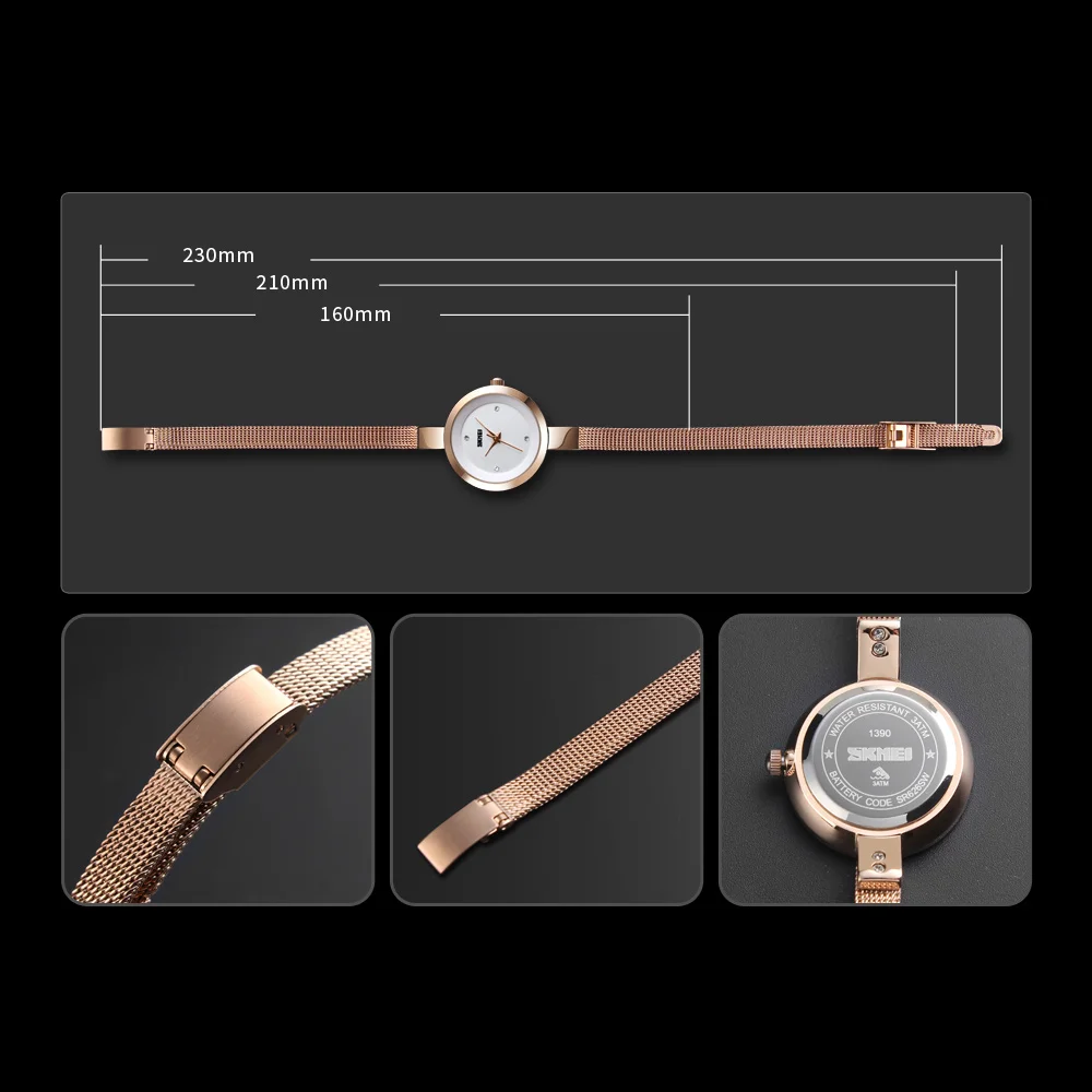 Cheap lady latest alloy hand watch women skmei brand