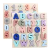 Wood Early Educational Learning Toys Gifts Number Alphabet wooden puzzle