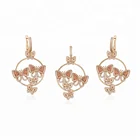 64445 Xuping18K Gold Plated American Elegant Design Butterfly Jewelry Set