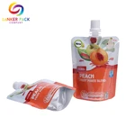 Drink Pouch With Spout Packaging Quad Seal For Juice Liquid Bag Cheer Pack