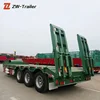 Factory direct sales 50 ton used detach lowboy trailers for sale