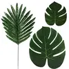 Artificial Palm Leaves Tropical Plant Faux Leaves Safari Leaves Hawaiian Luau Party Suppliers Decorations