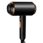 High Quality Safe Using Professional AC1600w Black Salon Hair Dryer