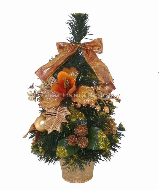 table decoration wooden christmas tree with rattan bottom
