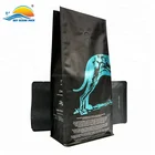 Custom wholesale gravure print 3 layers zipper coffee bean packaging Aluminum foil tea coffee bags