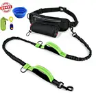 Reflective Waist bag with Handle for Pets Running Spring Nylon Hands Free Dog Bungee Leash