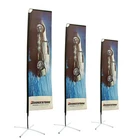 Promotion Feather Flag Flying Flags and Banners Custom advertising feather bow bali beach flags