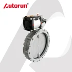 Pneumatic Cement Single Flange/Double Flange Butterfly Valve