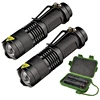Aluminum 3W LED Torch Light Waterproof 3W LED Flash Light Zoom Police Tactical 3W SMD LED Flash Torch