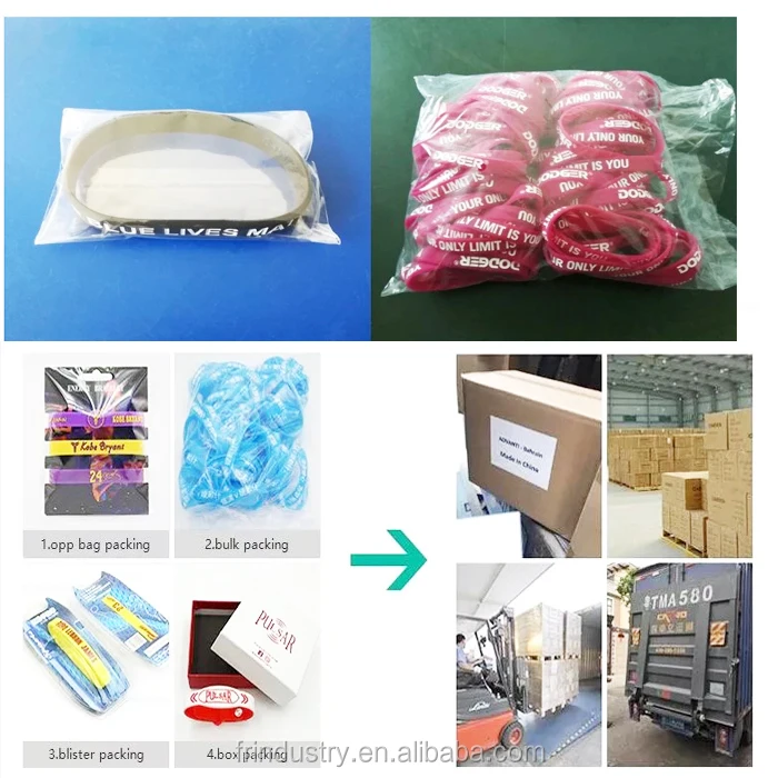 custom logo silicone wristband rubber wrist bands