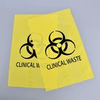 Accept custom medical biohazard garbage bag roll hdpe waste collection bag