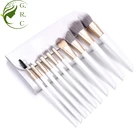 Beauty Custom Silver Private Label Gold Plastic Handle Face Oem 10Pcs Pcs Piece Kabuki Make up Kit Makeup Cosmetic Brush Set