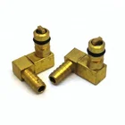 1/4 Barb three way brass Tee fitting check valve Off Set