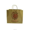 Customized Printing kraft food grade brown paper bags with handle for food