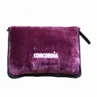 Conventional cheap customized coral fleece children plaid blanket