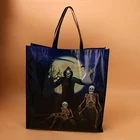 Custom full color lamination coated non woven printed bag for halloween