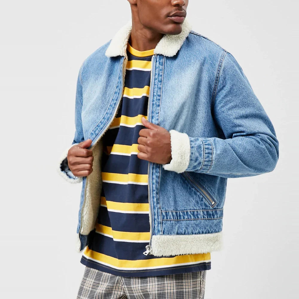 blue wash denim jacket