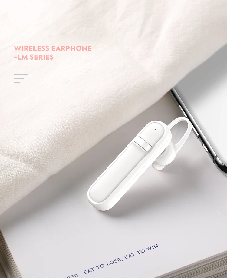 USAMS US-LM001 LM Series Portable Mini Handfree V4.2 70mAh Earphone Wireless Earbuds - ANKUX.COM
