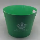 7L round PP plastic ice bucket double handle plastic ice bucket