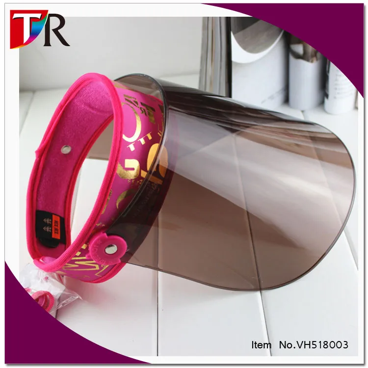 Plastic Sun Visor Wholesale,Waterproof Cheap Pvc Sun Visor Hat Uv