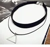 Wholesale New Styles Bijoux Love Vintage Triangle Geometry Tattoo Waterdrop Clavicle Choker Necklace For Women N0022