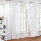Decoration ready custom made curtain drapes nice looking White Sheer S fold hotel drapes