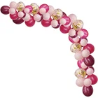 Hot sell Amazon birthday party Burgundy pink Balloon garland Arch kit